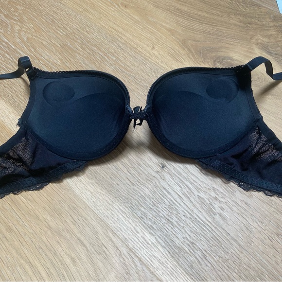 Aerie Limited Edition Black Rhinestones Push-up Bra - Picture 2 of 5